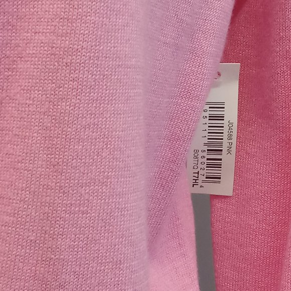 Amazon Essentials NWT bright pink barbiecore full button cardigan preppy fun szS - Picture 4 of 5